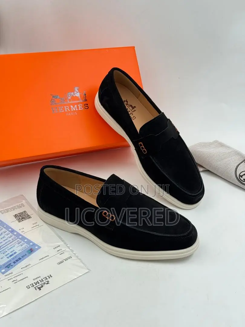Hermes Men’S Suede Shoes