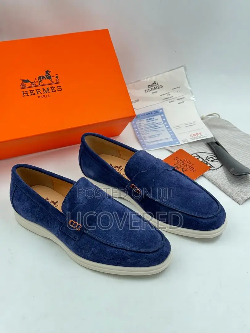 Hermes Men’S Suede Shoes