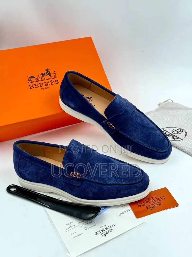 Hermes Men’S Suede Shoes