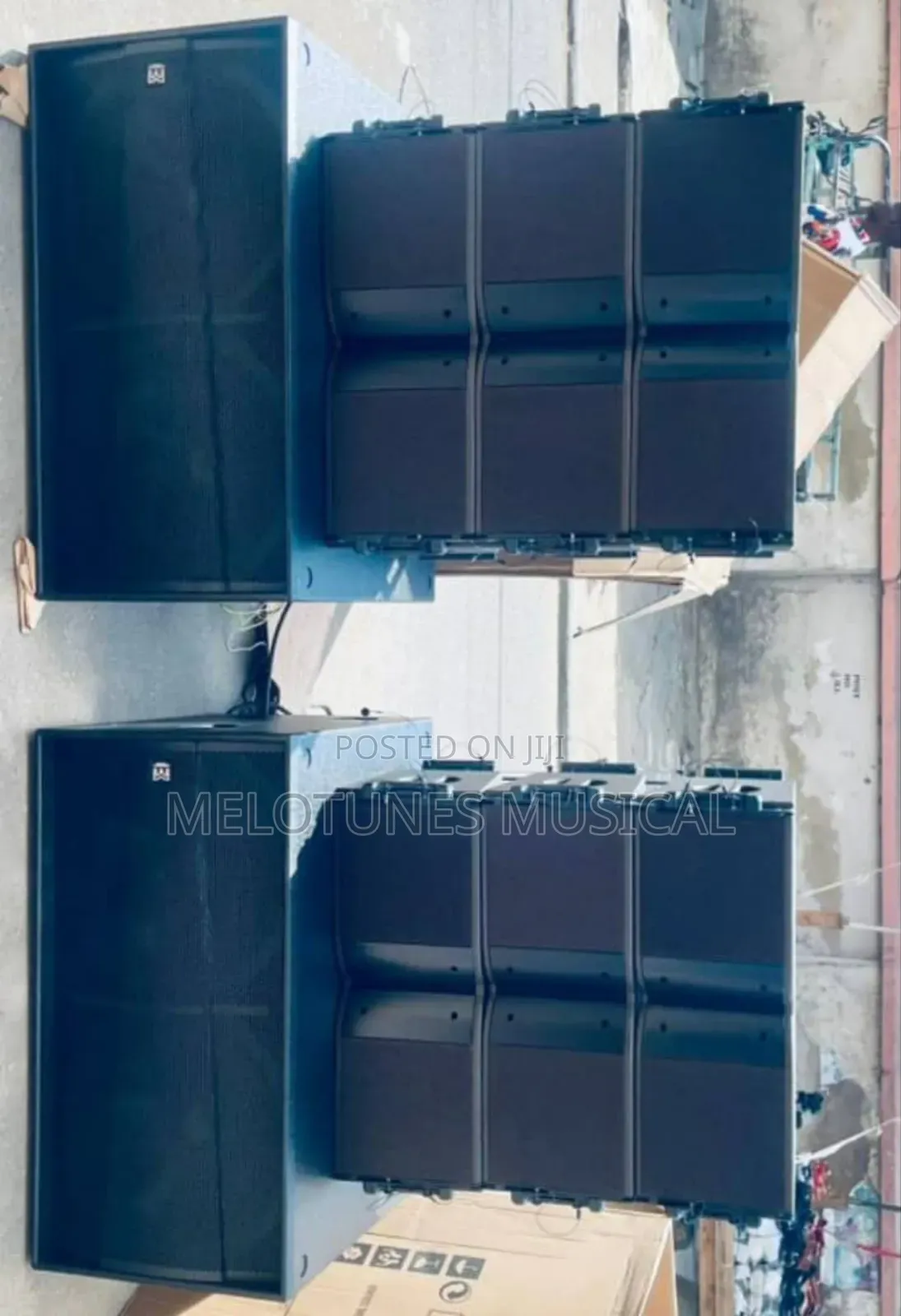 10inches Line Array Setup With Martins Audio Bass Speakers