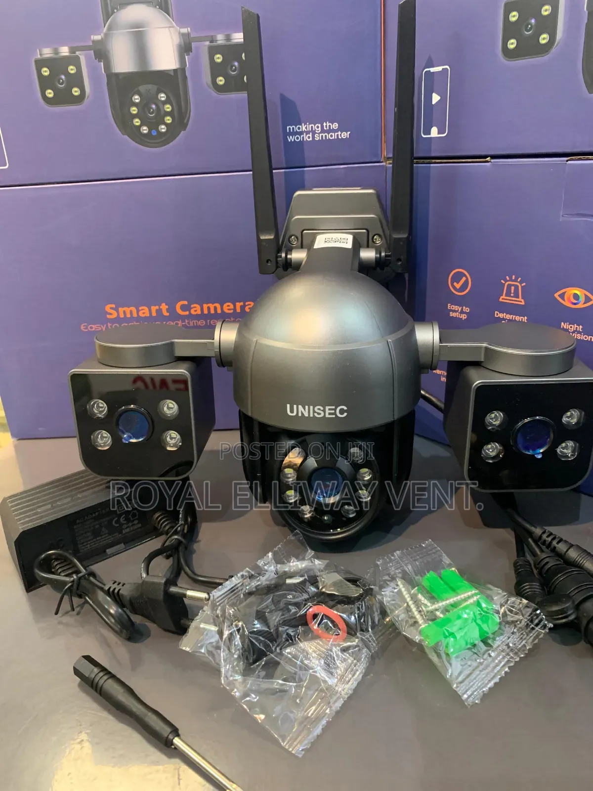 Remote Viewing 3 Lens PTZ Wireless Wifi Camera