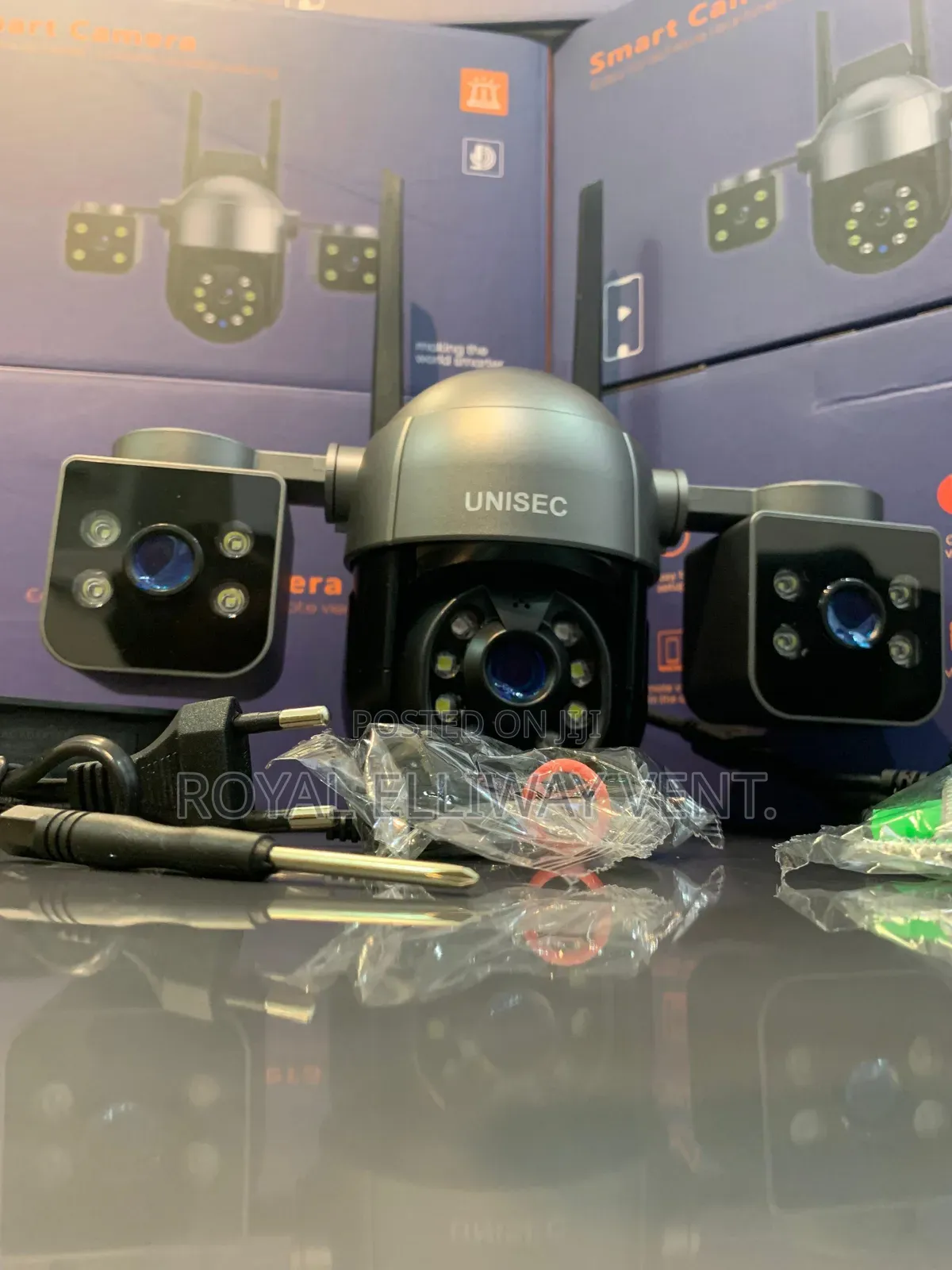 Remote Viewing 3 Lens PTZ Wireless Wifi Camera