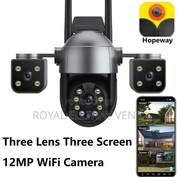 8x Zoom 3 Lens Wireless PTZ Smart Camera