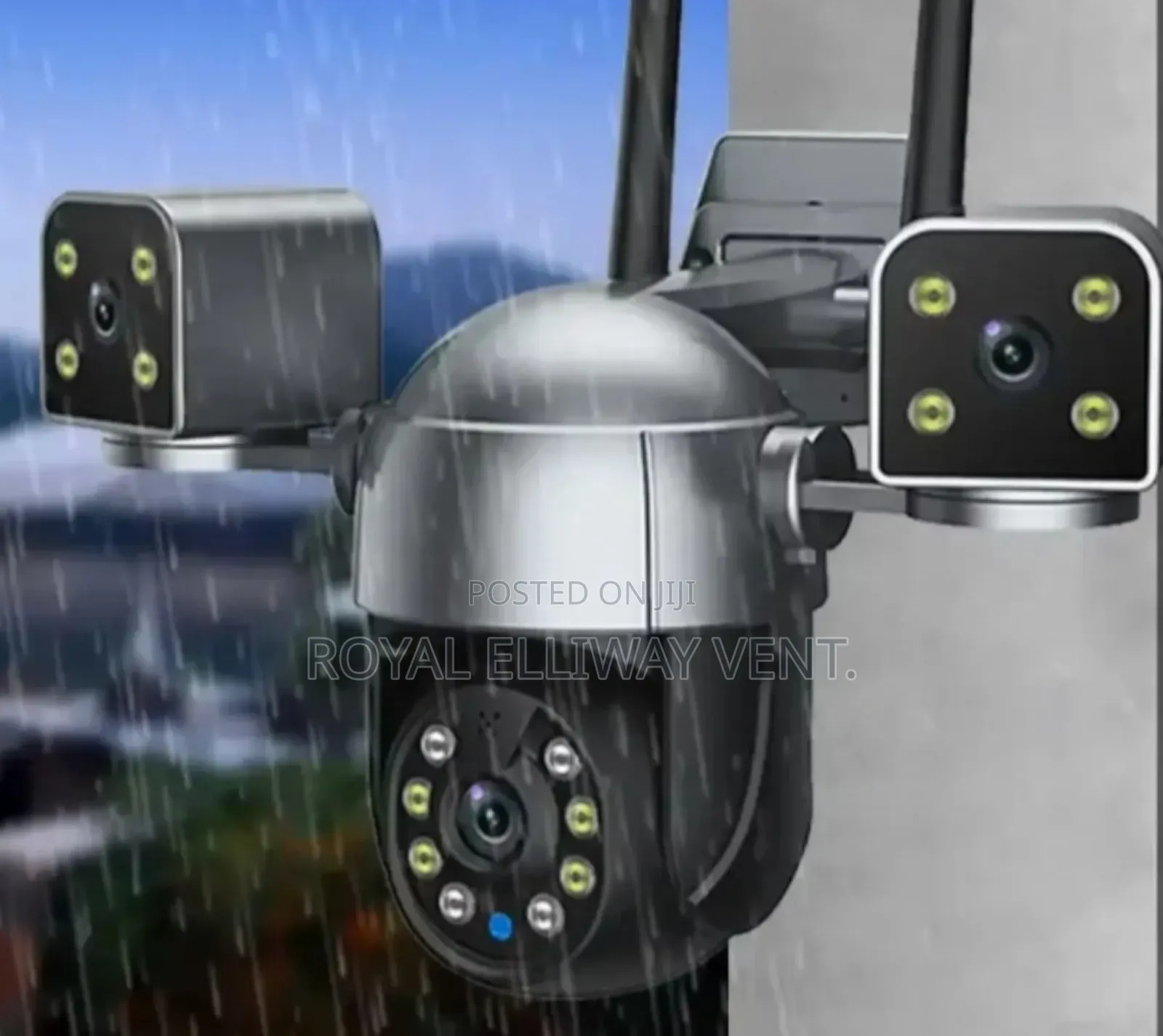 Waterproof Three Lens PTZ Wifi Camera