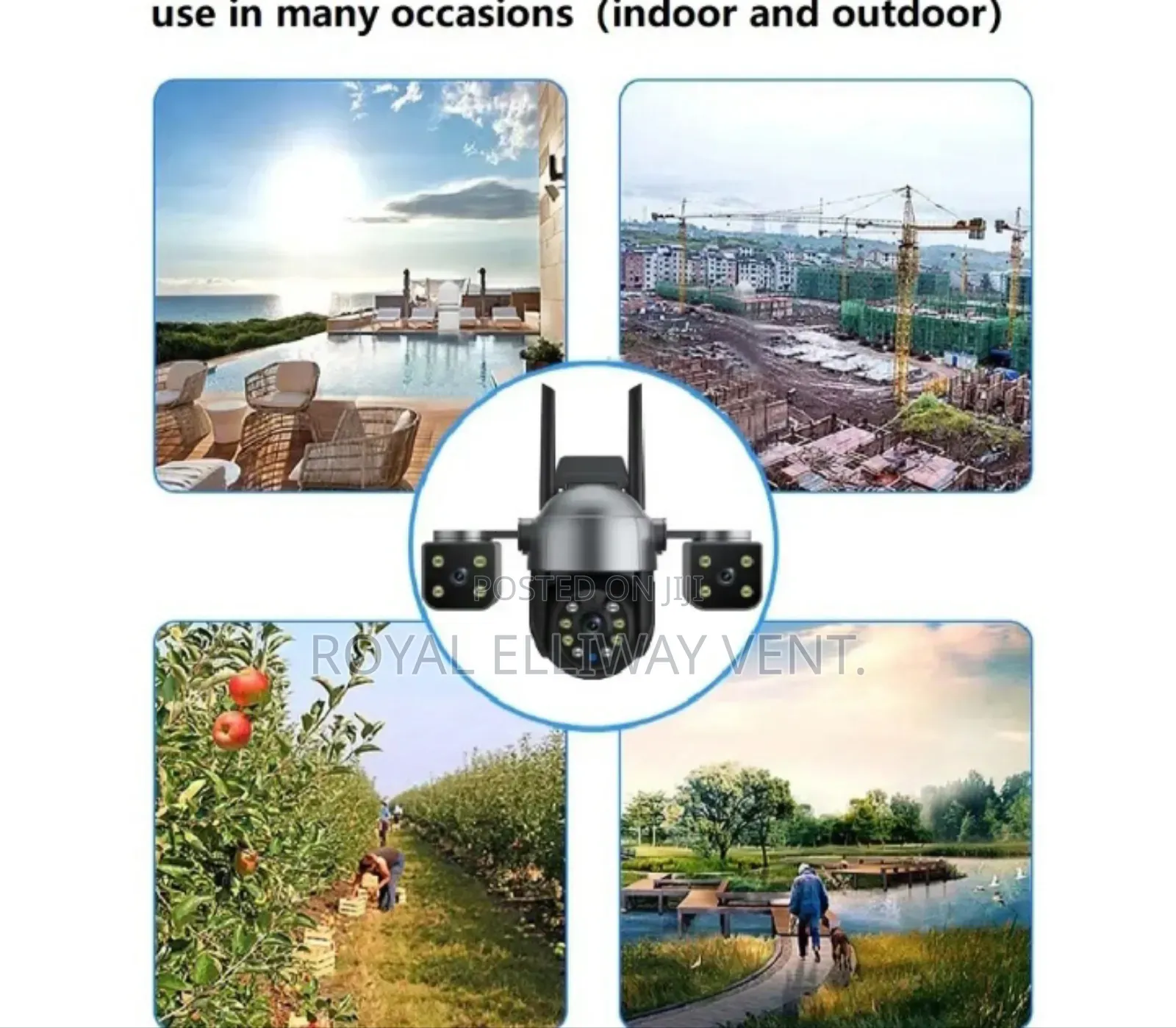 Waterproof Three Lens PTZ Wifi Camera