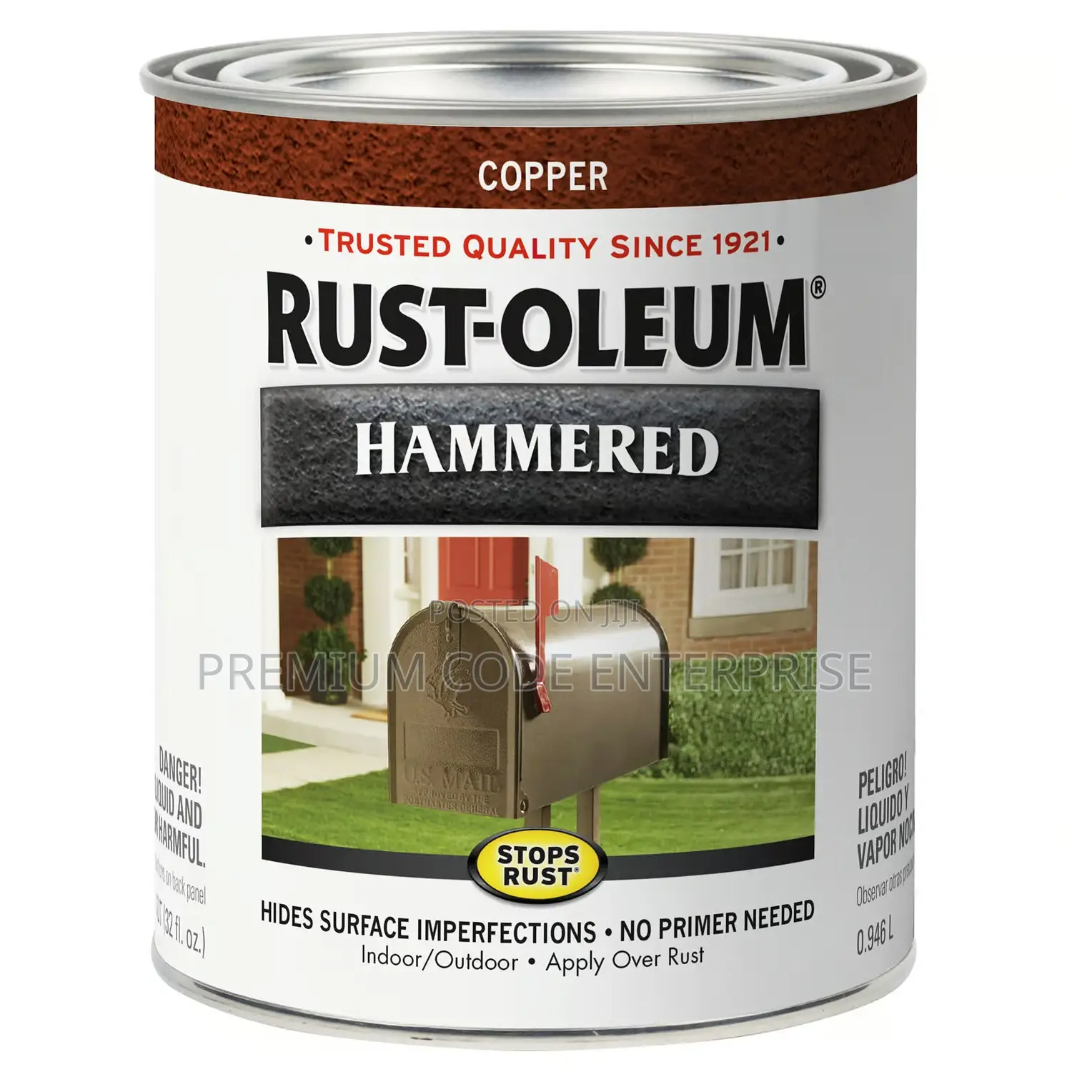 Copper Rust Hammered Finish Paint