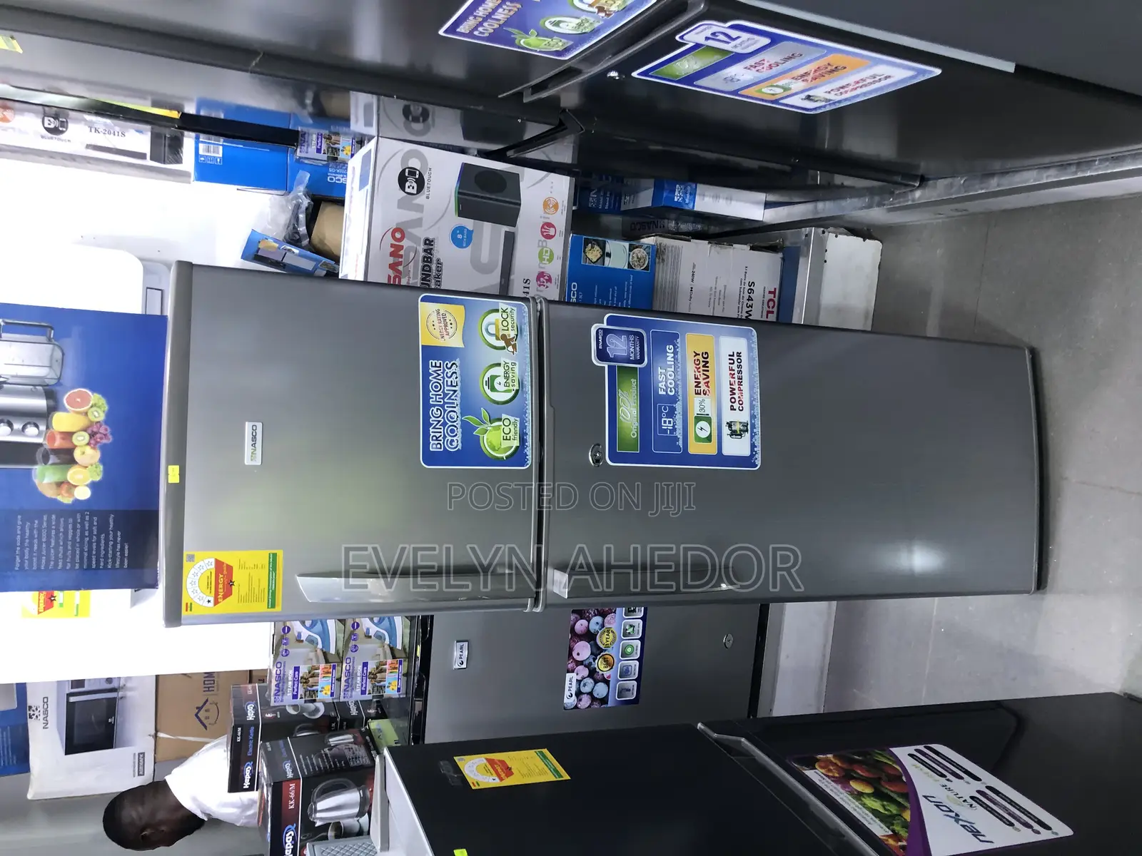 Quality and Affordable Nasco Top Freezer Double Door 165