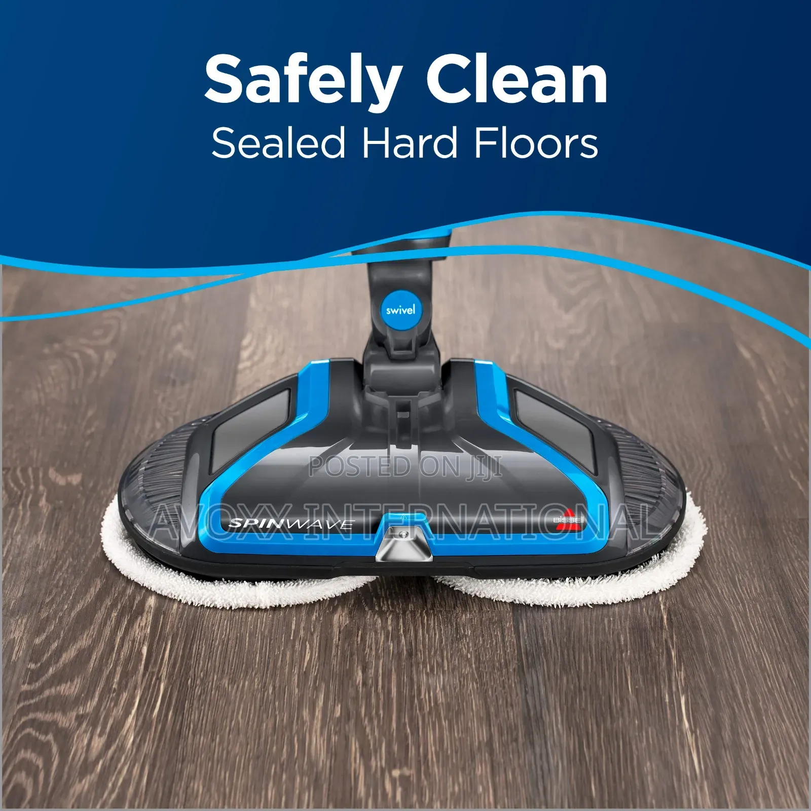 Bissell Spinwave Plus Hard Floor Cleaner Mop, Silver-20391