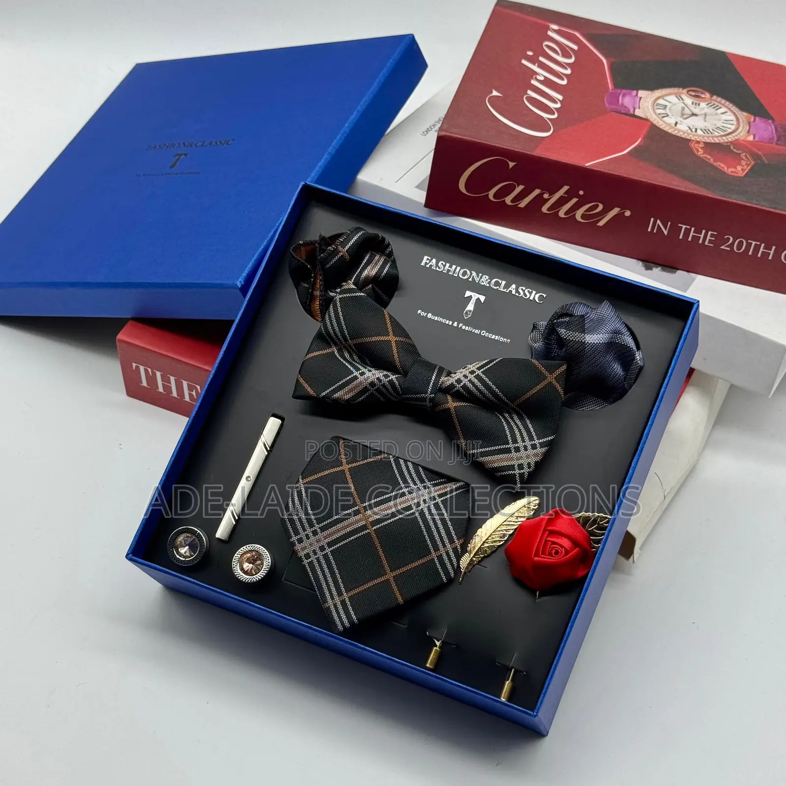 Bow Tie Cufflinks Set
