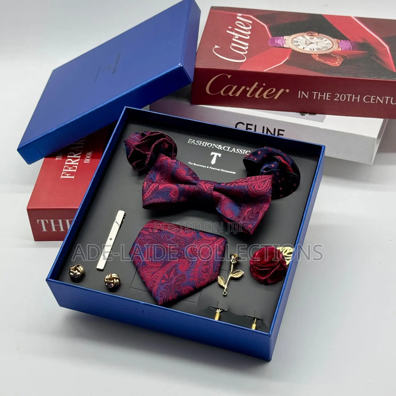 Bow Tie Cufflinks Set