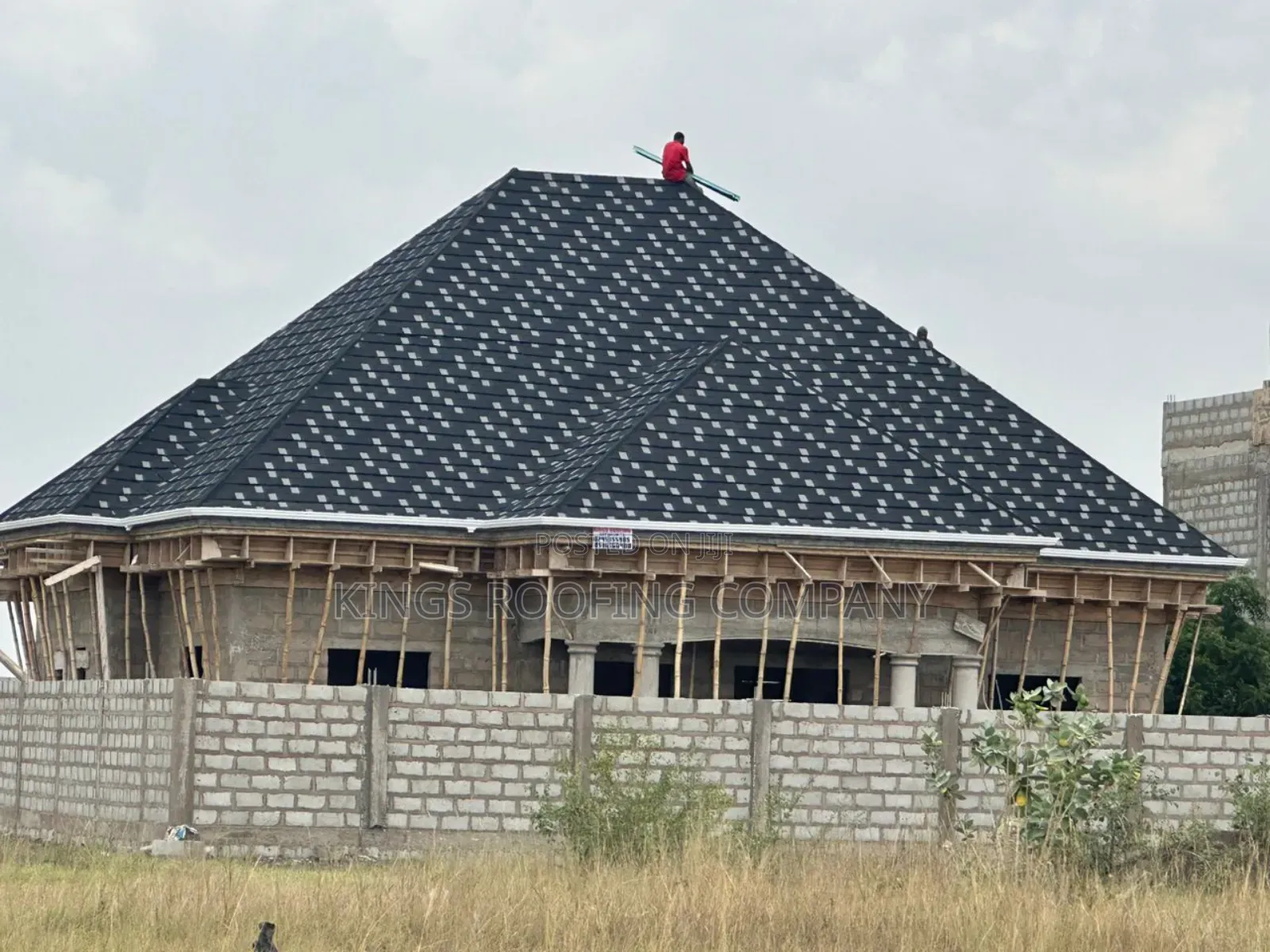 (Alu-Zinc) Black and White Shingles
