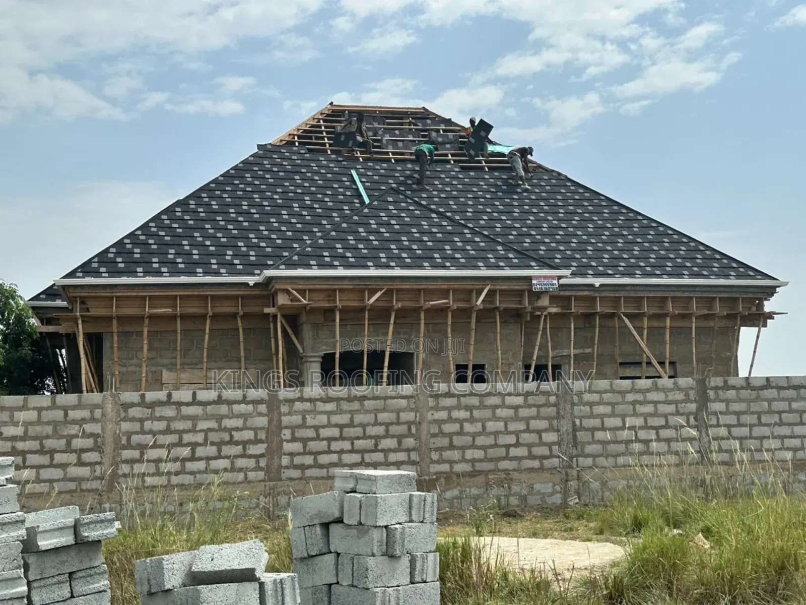 (Alu-Zinc) Black and White Shingles