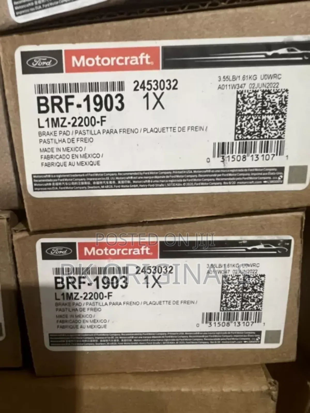 Ford Explorer 20-24 Motorcraft Rear Brake Pads From Usa