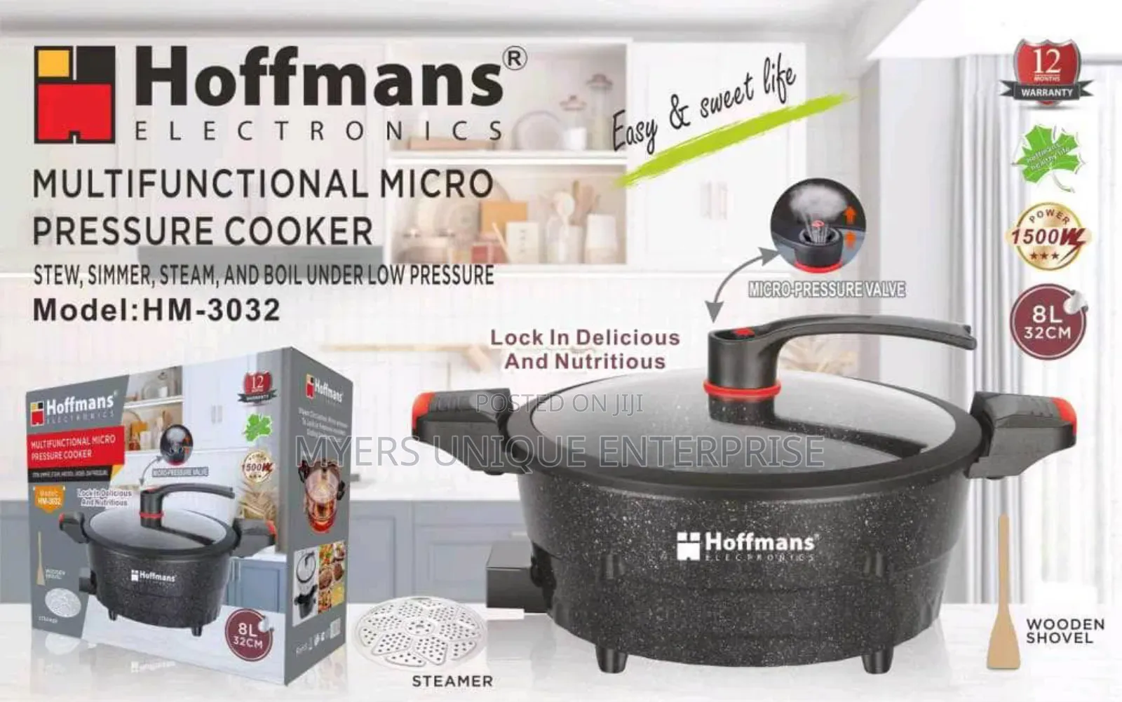 8l Hoffman Multi-Functional Pressure Cooker