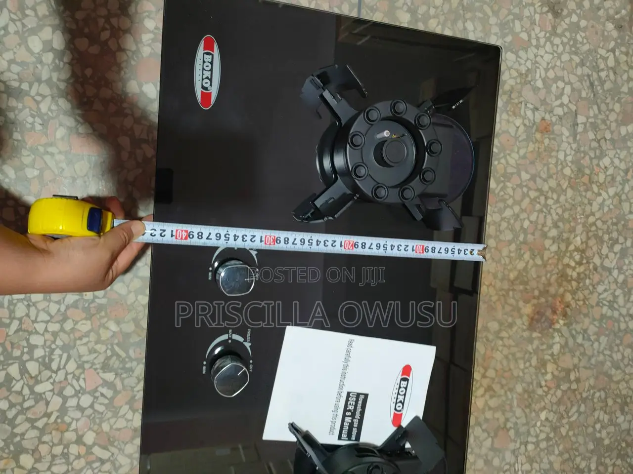 Flip Over / Turn Over Automatic Battery Glass Gas Cooker
