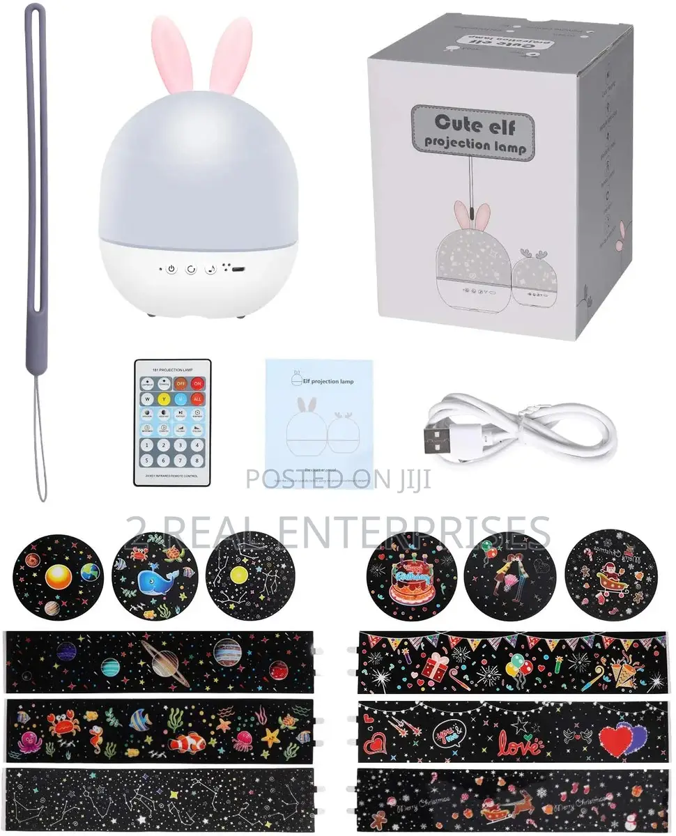 Cute Elf Projection Lamp Night Light With Music