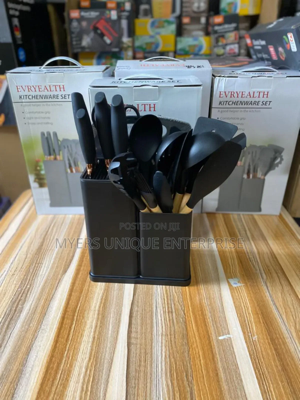 19pcs Silicon Laddle With Chopping Board