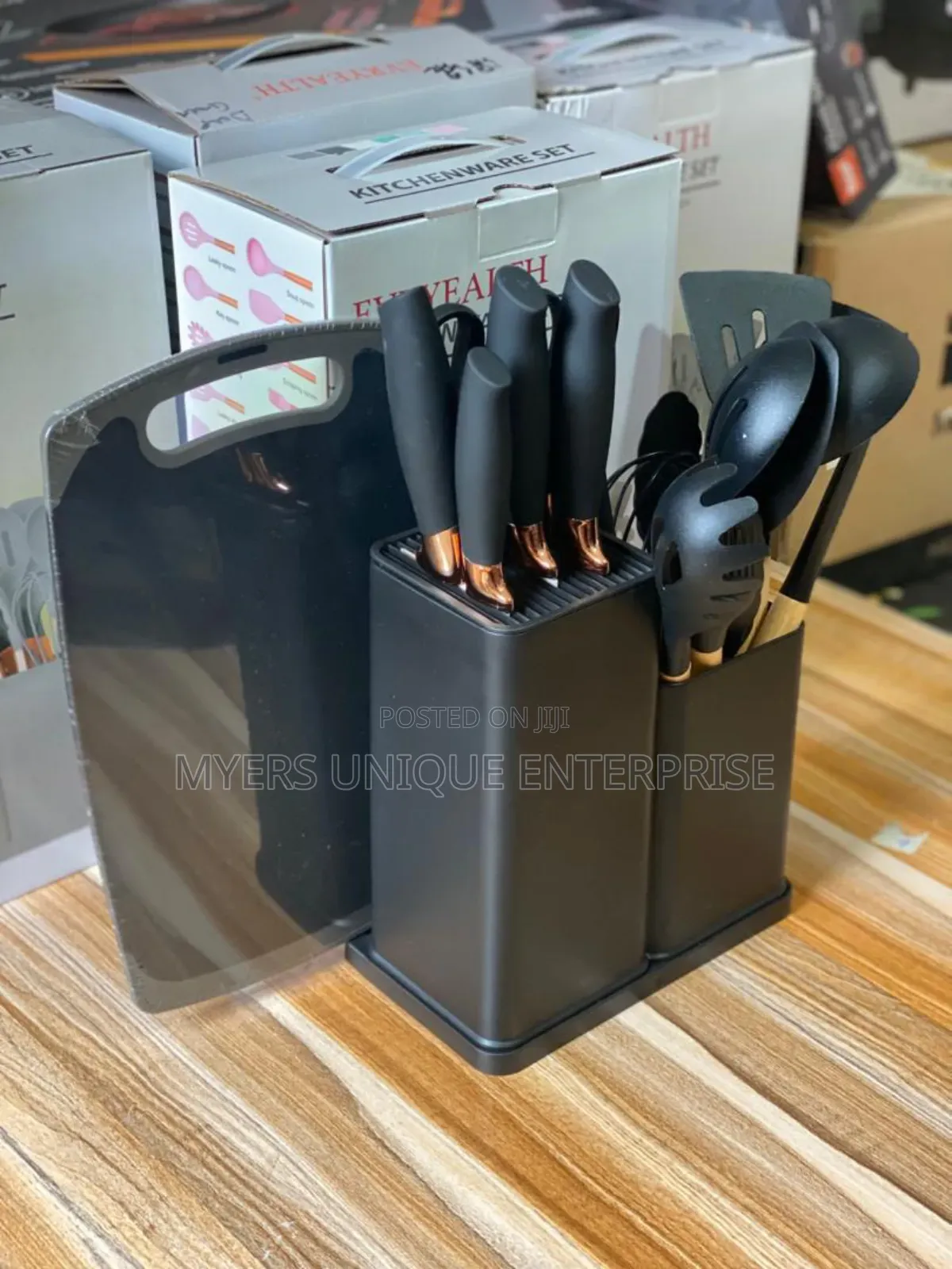 Portable 19pcs Silicon Laddle With Chopping Board