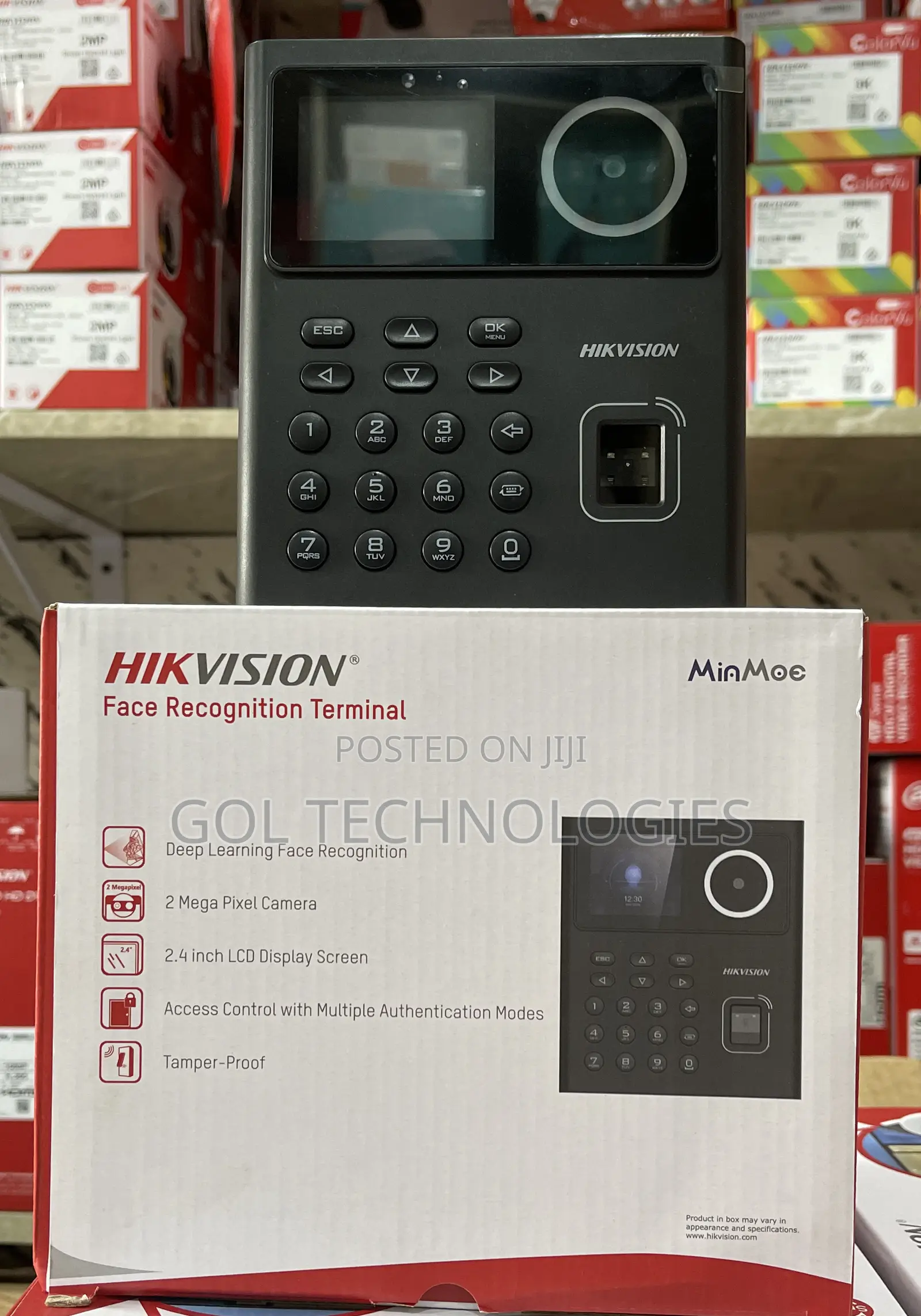 Time Attendance Machine Hikvision Face Recognition Terminal