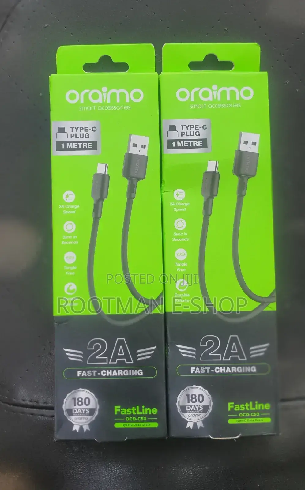 Quality Oraimo USB-A to Type-C Cable
