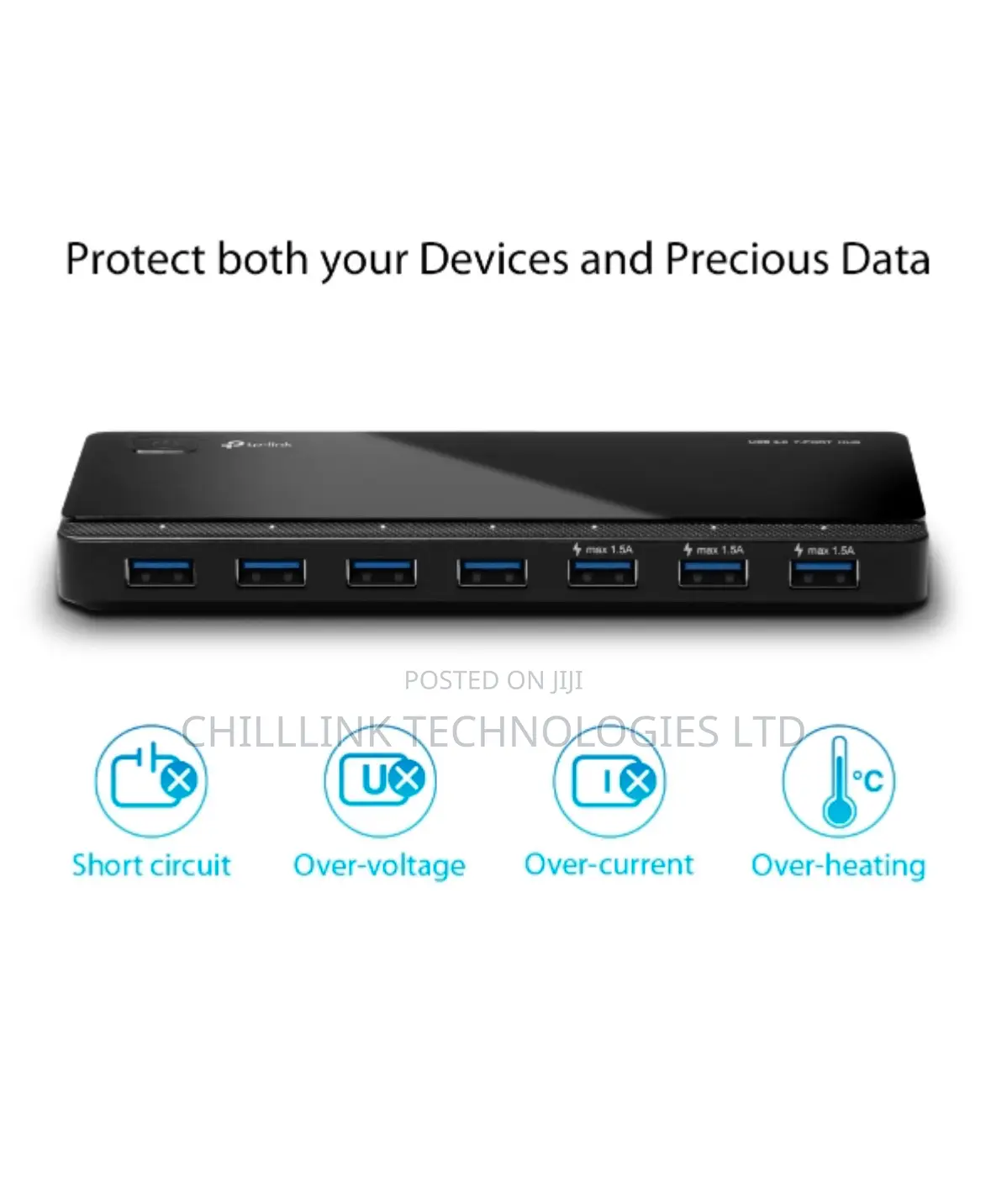 Tp-link Usb 3.0 7-port Hub With 2 Charging Ports