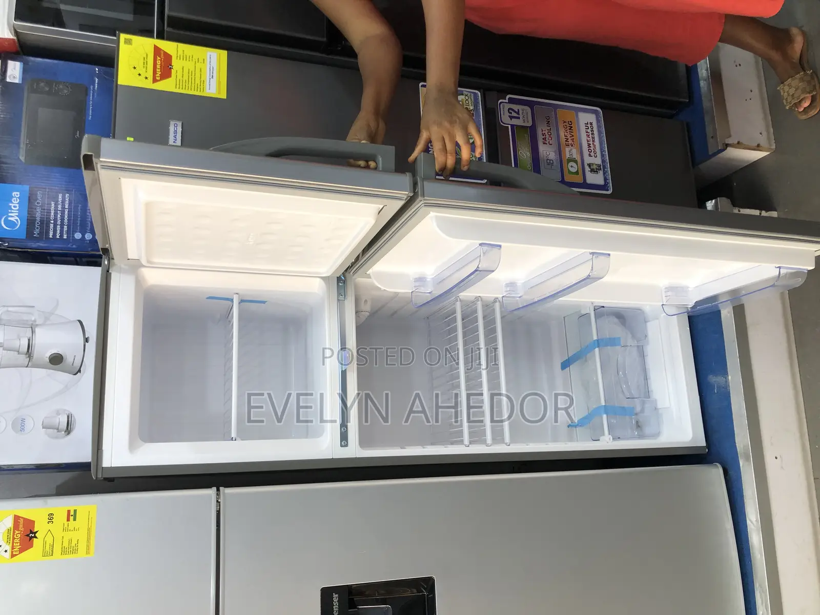 Quality and Affordable Nasco Top Freezer With Two Doors 165l