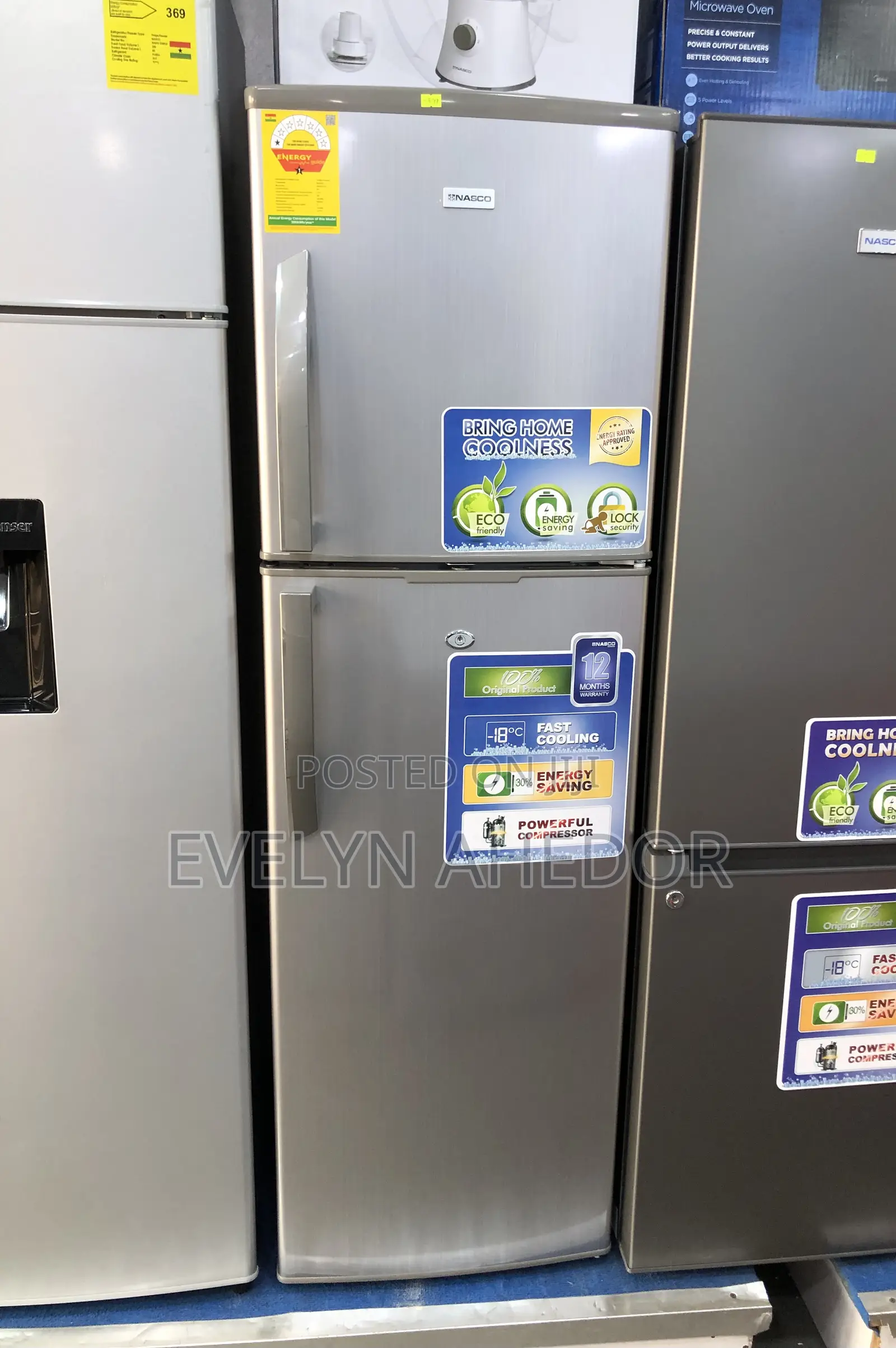 Quality and Affordable Nasco Top Freezer With Two Doors 165l