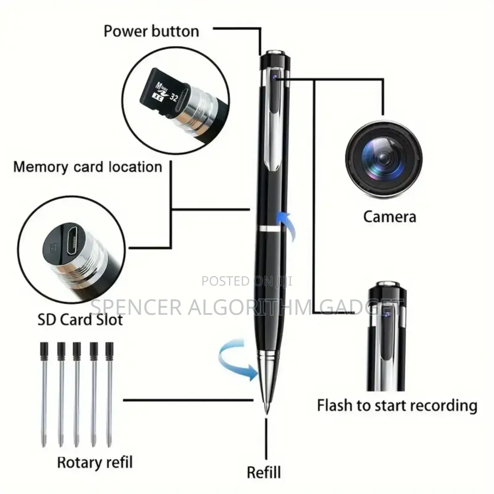 Spy Pen Camera Camcorder 1080p