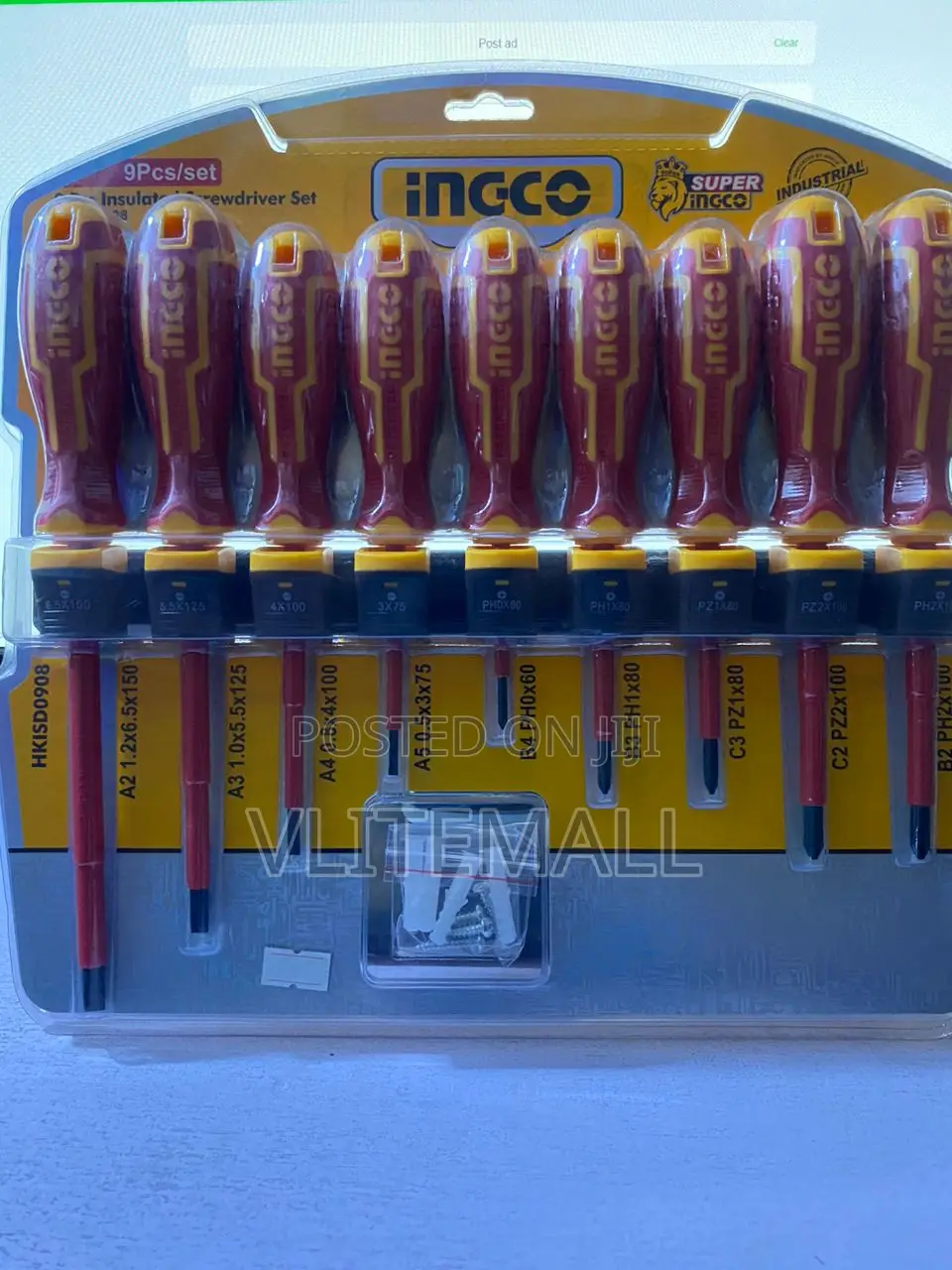 Ingco6 PCS Insulated Screwdriver Set
