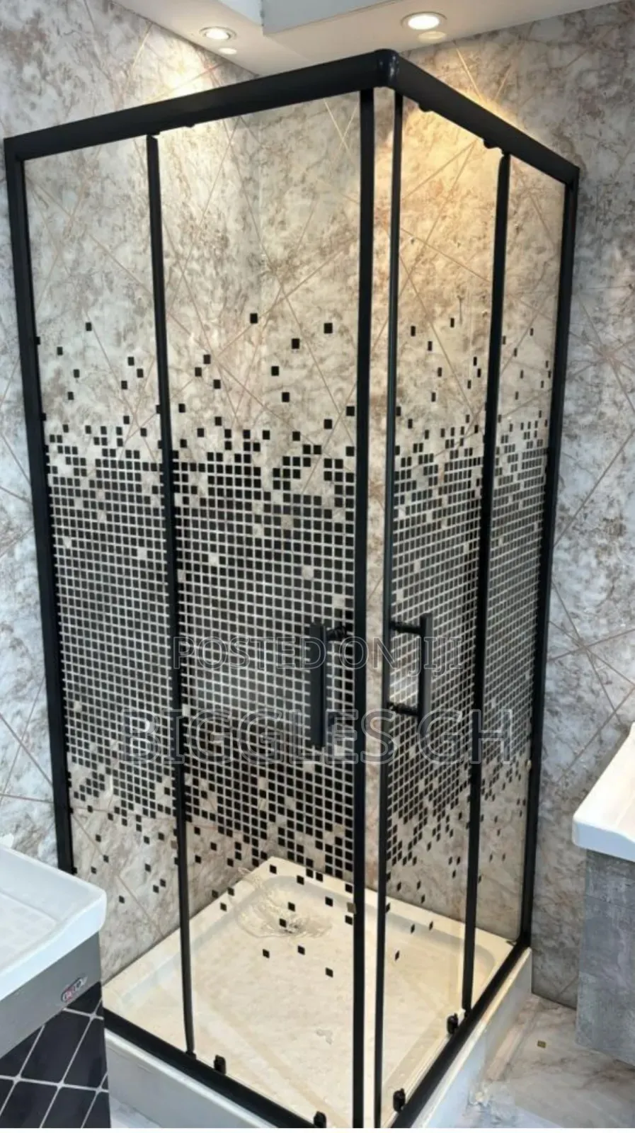 90×90 Glass Cubicle Bathroom