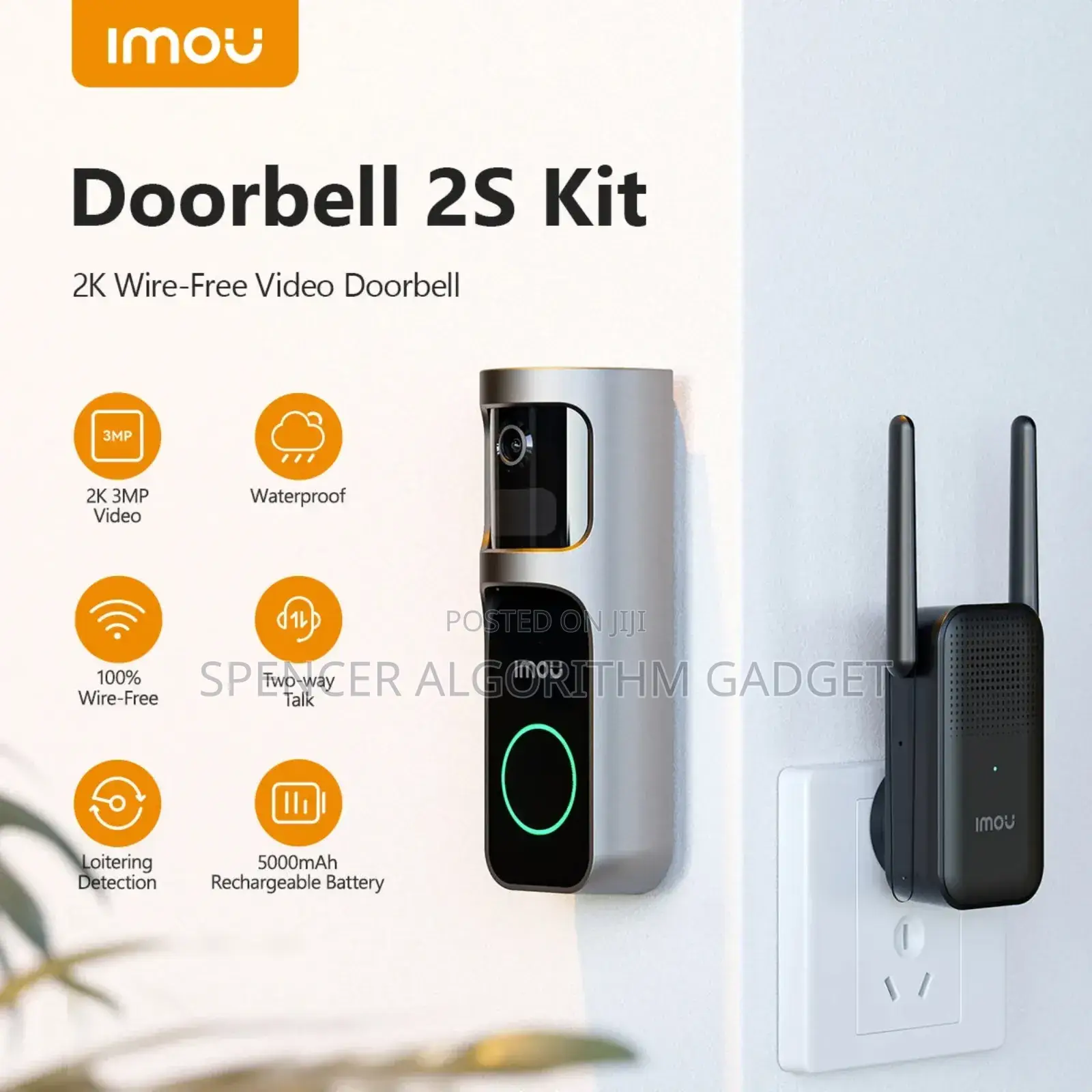 Imou Wireless Ring Doorbell 2s Kit