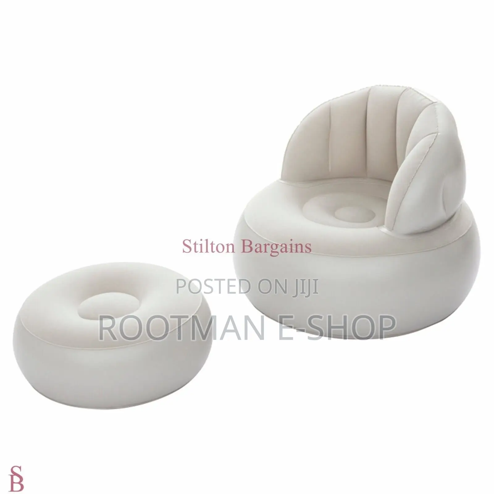 Tesco Indoor and Outdoor Inflatable Chair With Footstool