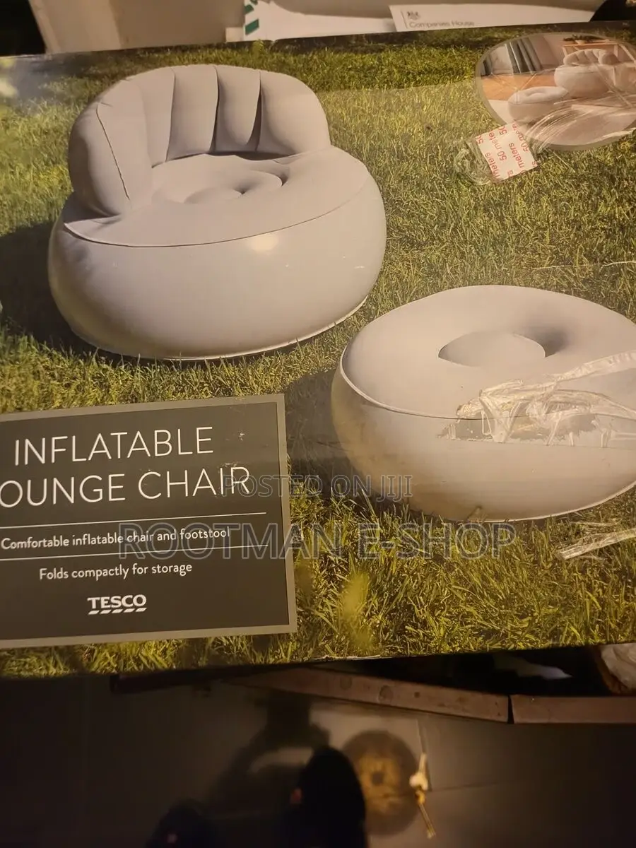 Tesco Indoor and Outdoor Inflatable Chair With Footstool