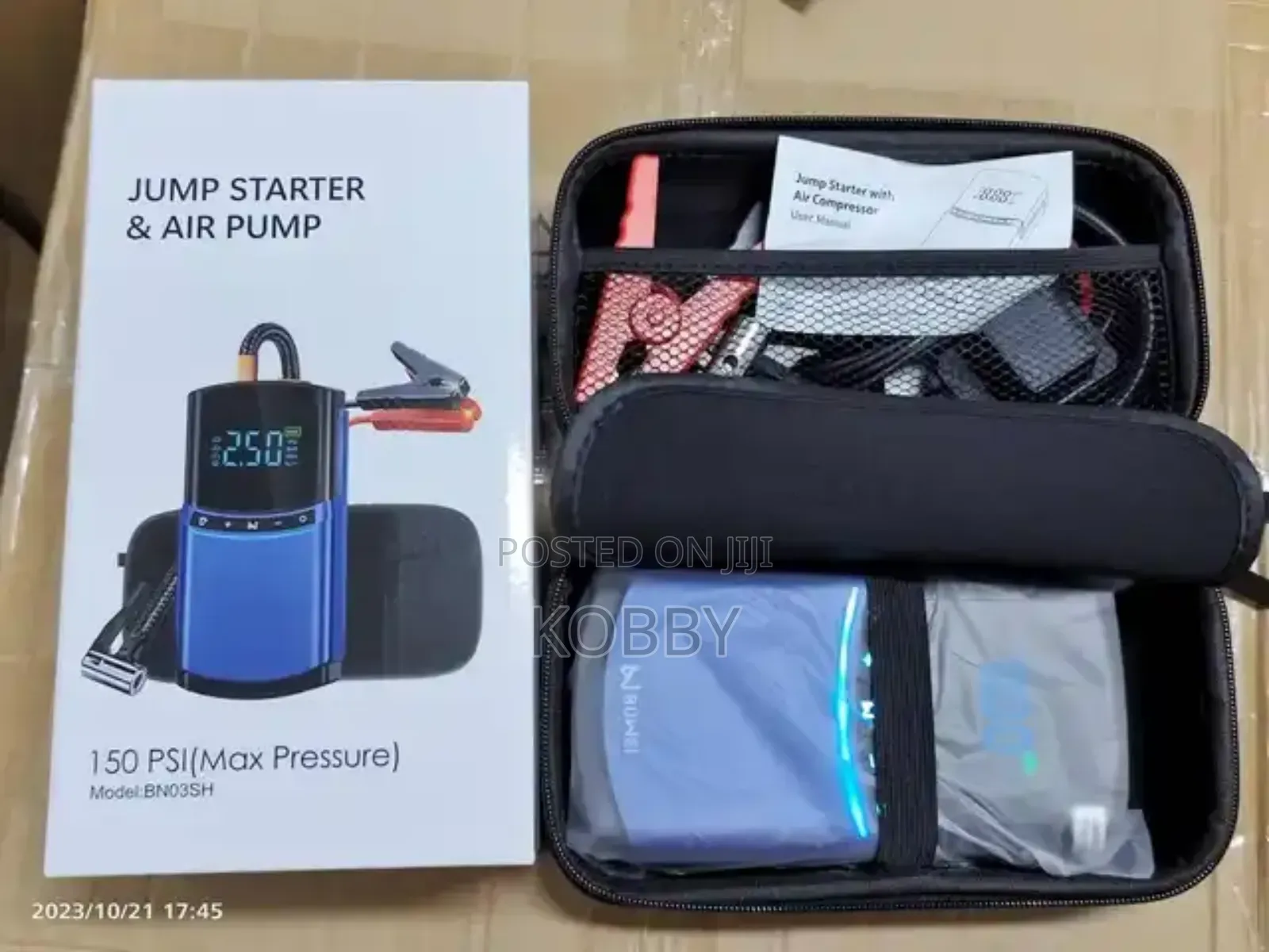 Car Jump Starter Power Bank Air Pump Compressor