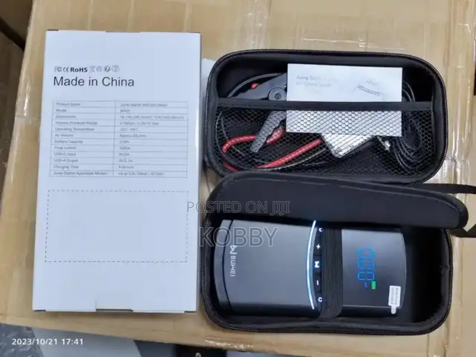 Car Jump Starter Power Bank Air Pump Compressor