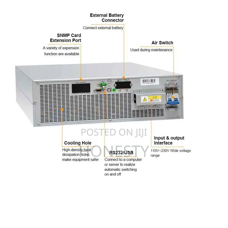 Cwups 10kva Rack-Mounted Ups Backup Power Supply for Server