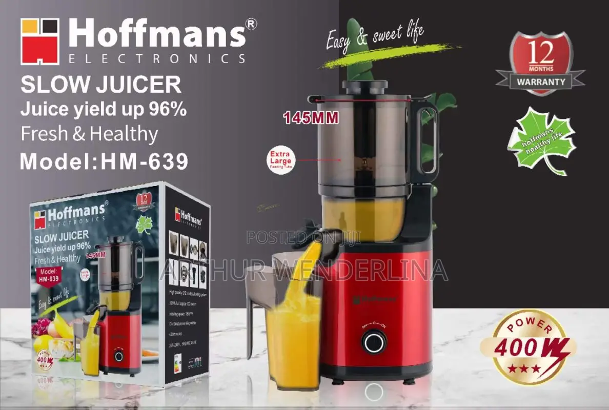 Powerful Hoffmans Slow Juicer – 400w