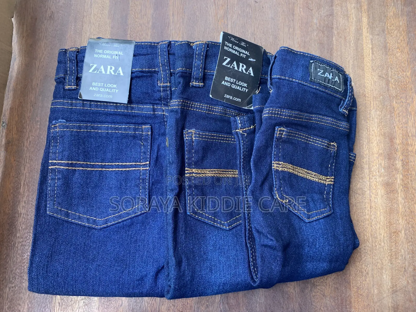 Zara Deep Blue Jeans