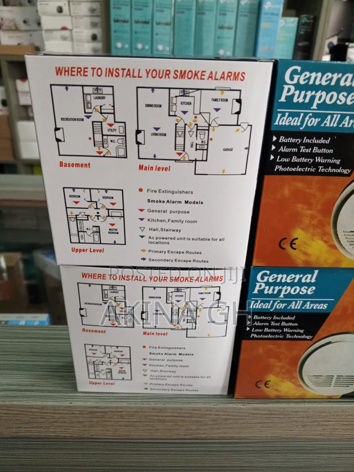 General Purpose Smoke Detector With Battery