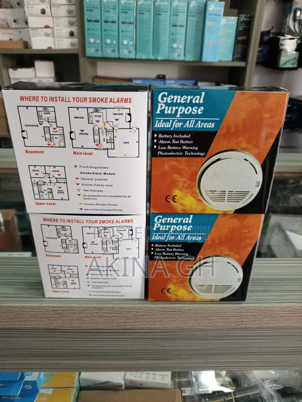 General Purpose Smoke Detector With Battery