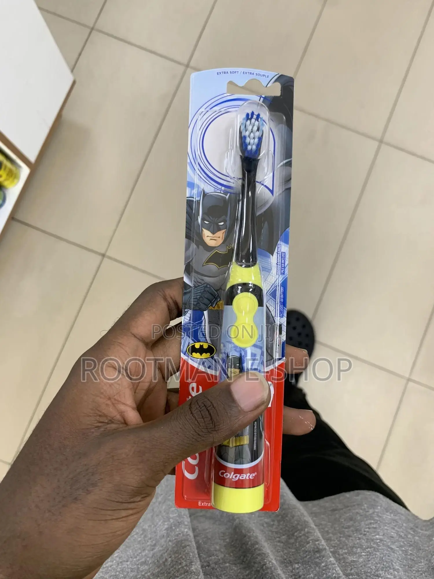 Colgate Batman Toothbrush For Kids, Battery Powered