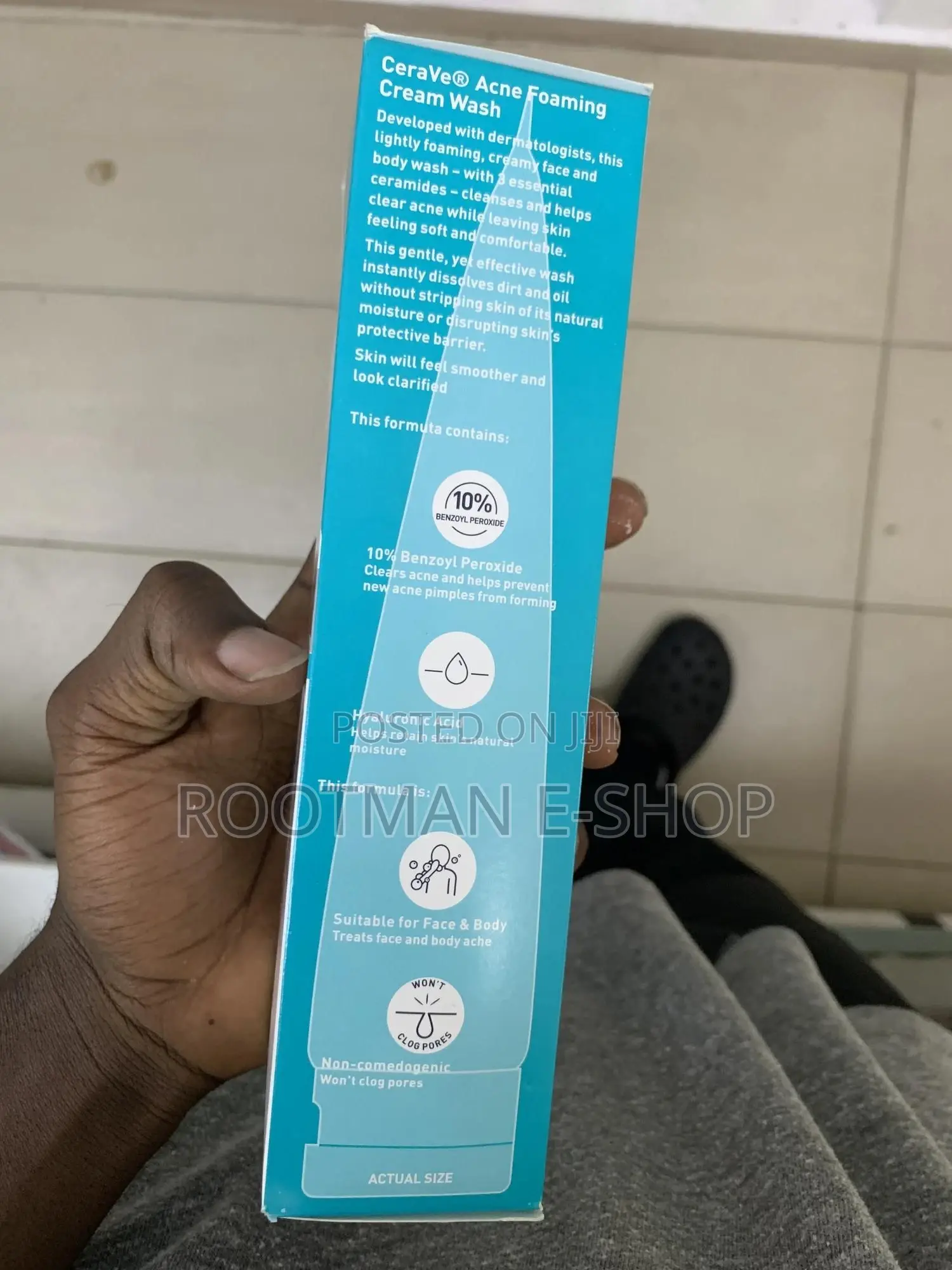 Cerave 10% Acne Foaming Cream Cleanser Face Wash 150ml