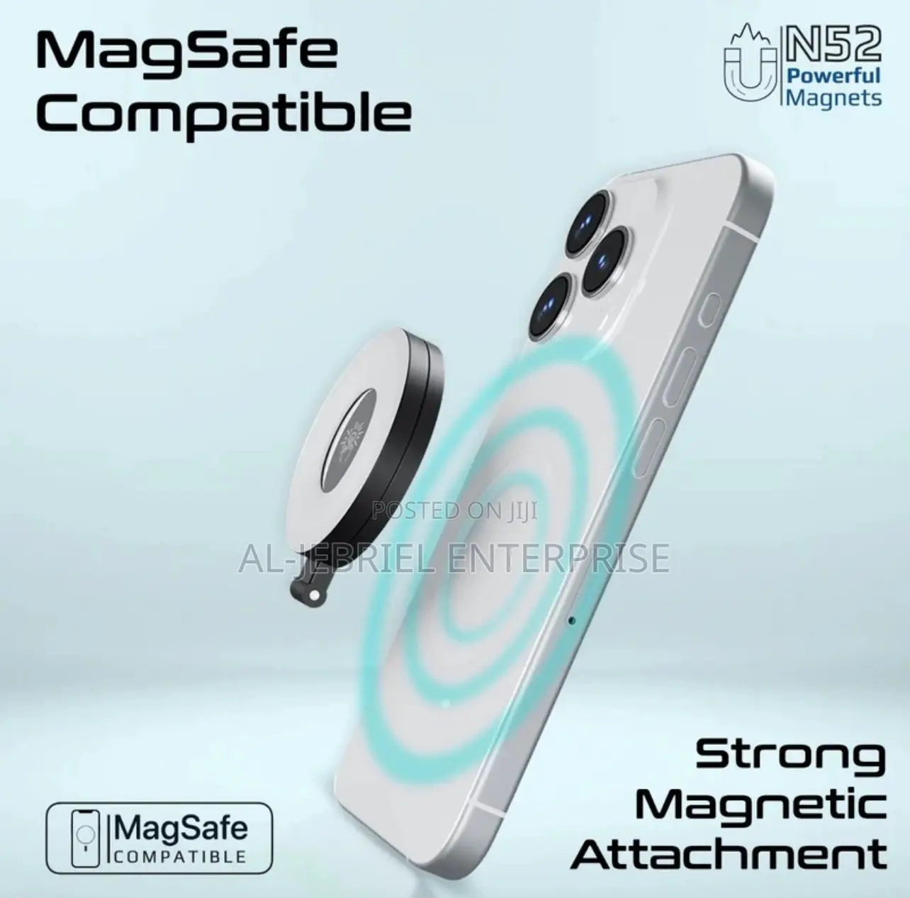 Lromate Maghalo LED Light + Magsafe Compatible Phone Mount