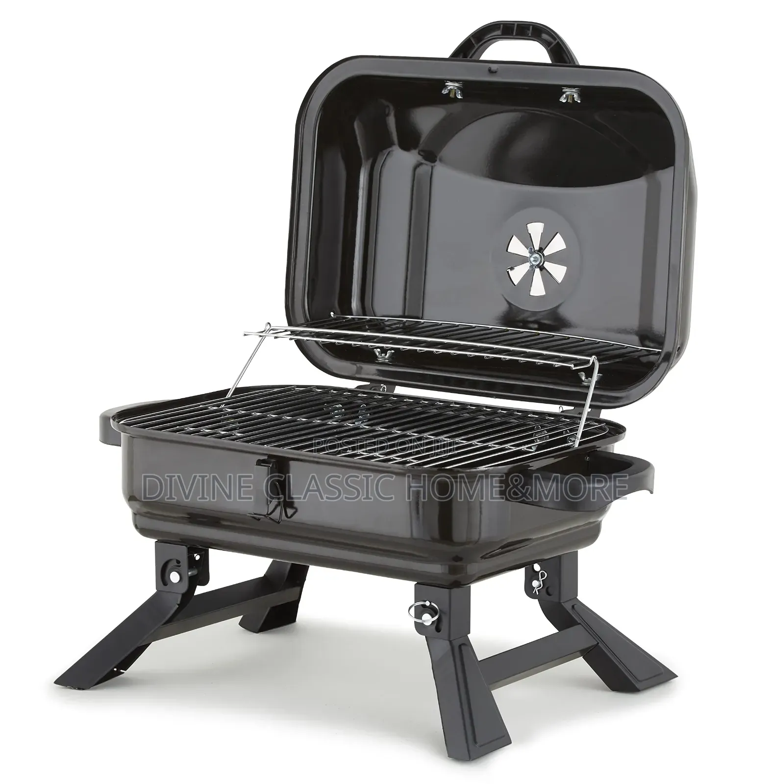 Tower T978539 Compact Charcoal Grill With Collapsible Legs