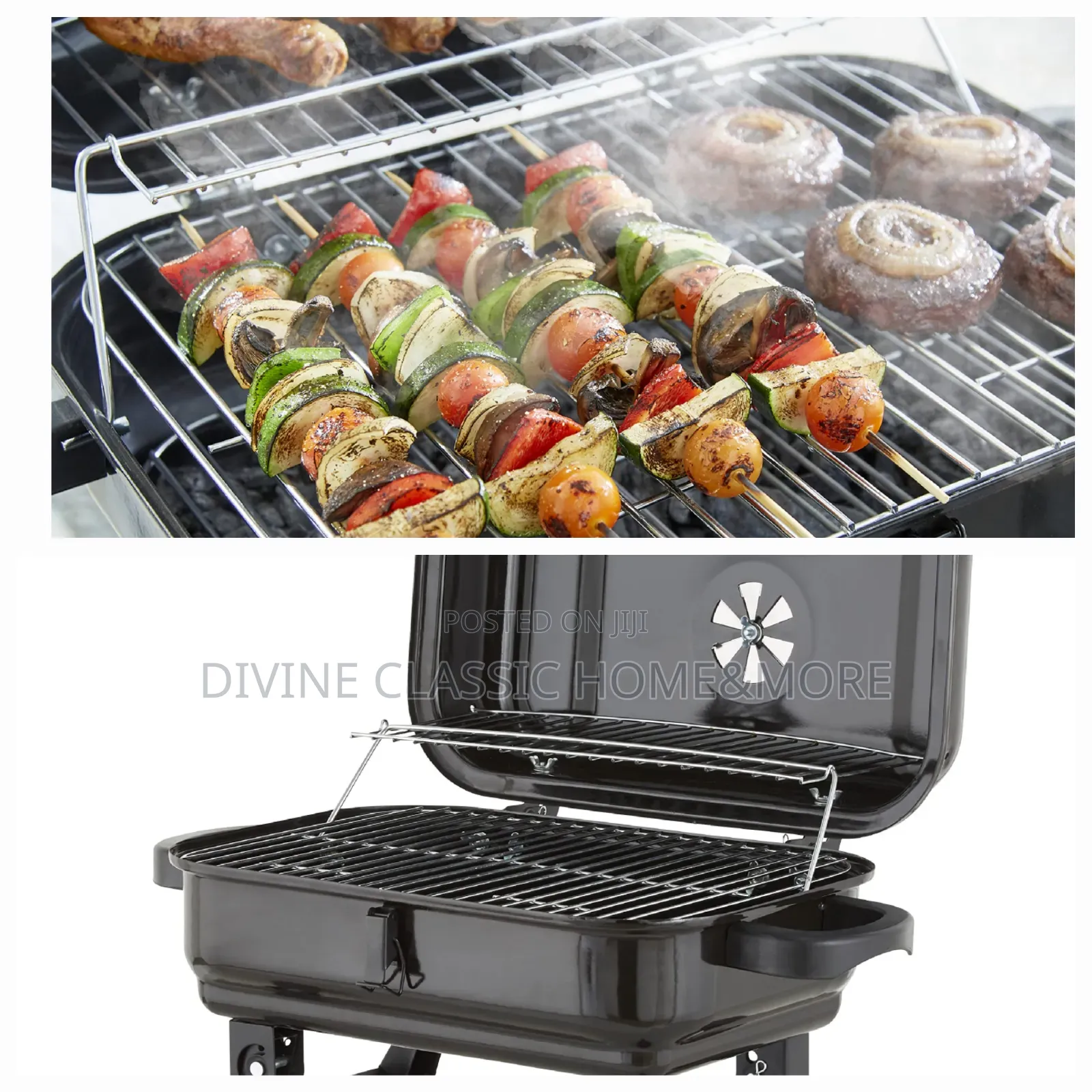Tower T978539 Compact Charcoal Grill With Collapsible Legs