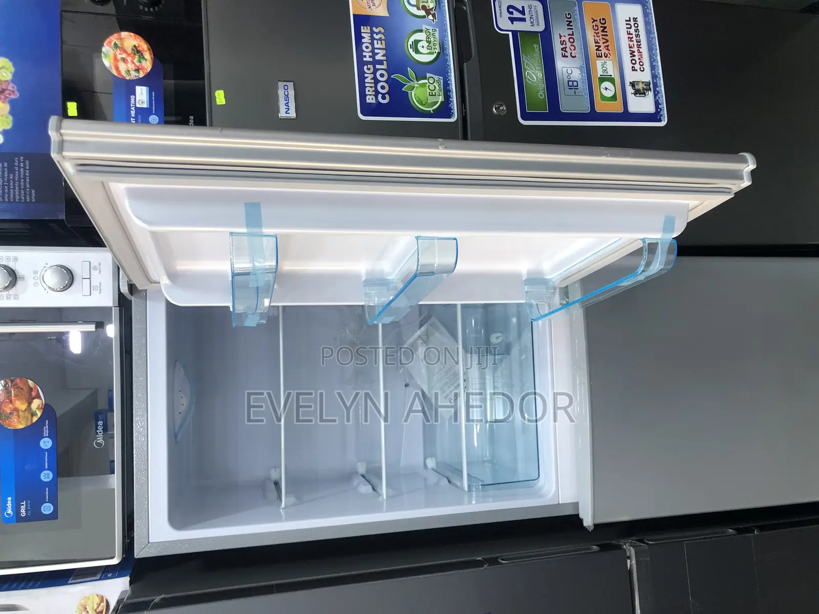 Nasco Double Door Bottom Freezer 158 Liters Available