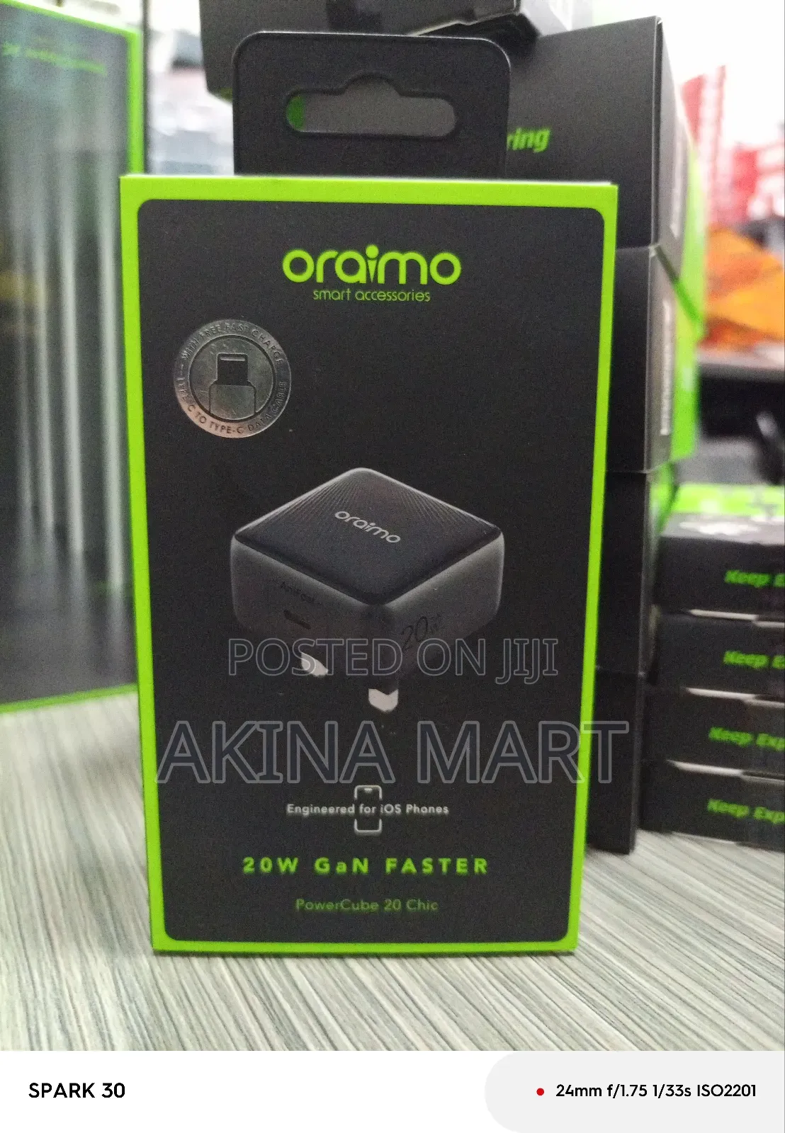 Oraimo 20W Gan Faster for IOS Phones