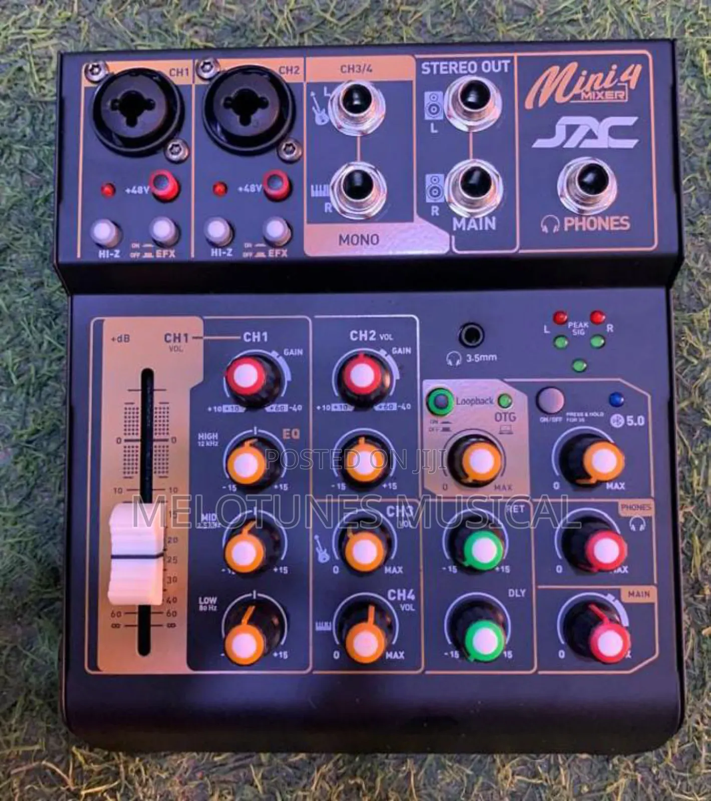 Jac Mini Audio Mixer With Bluetooth and Usb Audio Interface