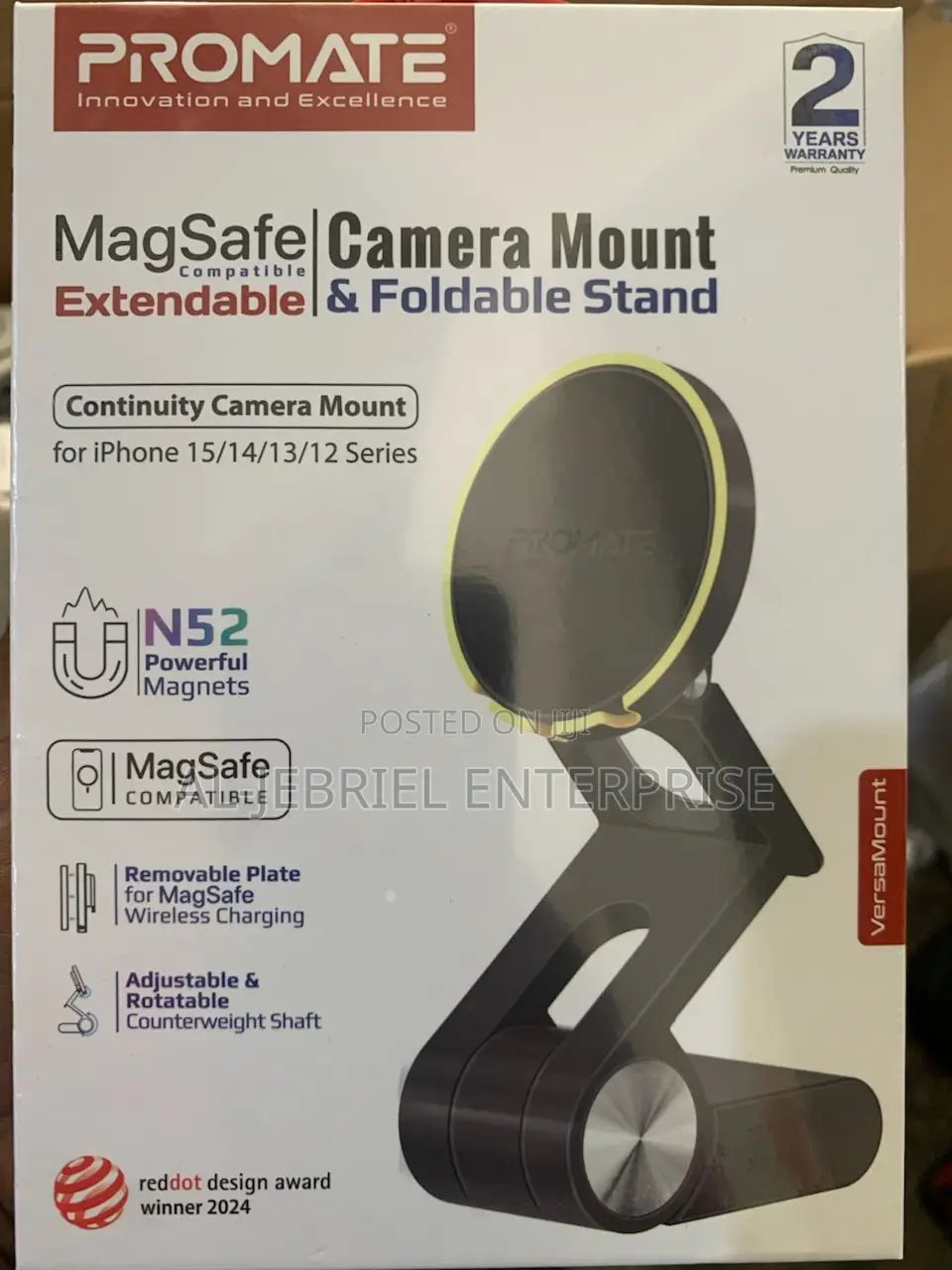 Promate Versamount Magsafe +Compatible Foldable Phone Stand