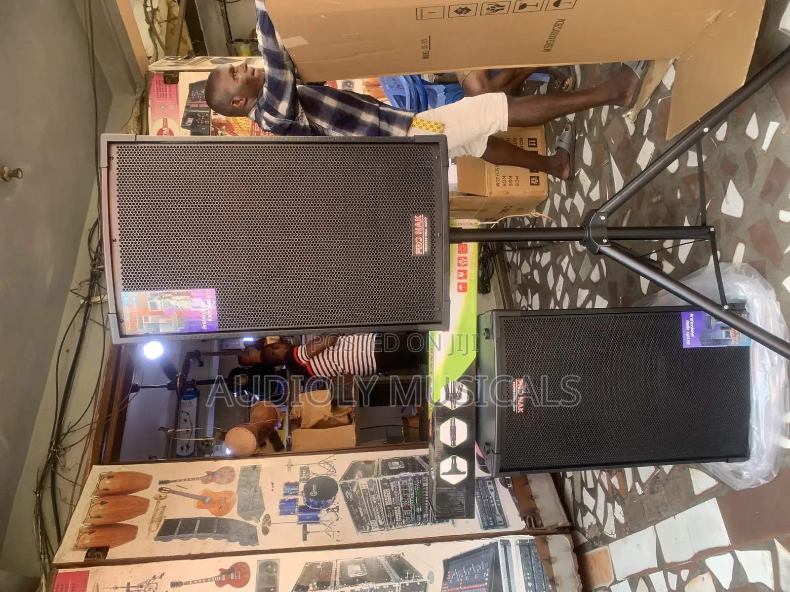 Pronak Short Range Speaker -pair With Two Stands